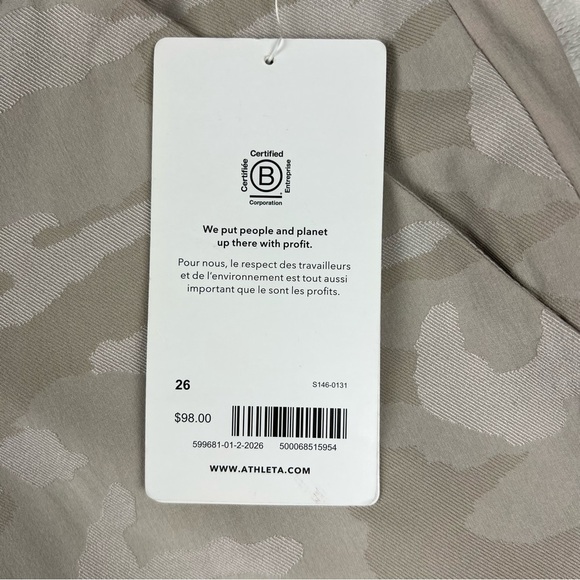 Athleta Brooklyn Textured Camo Jogger Pants Grey/Beige - Size 26 - Picture 2 of 16